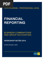 Financial Reporting: Business Combinations and Group Accounting