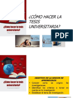 ¿Como Hacer La Tesis Universitaria?