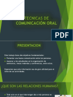 Tecnicas de Comunicación Oral