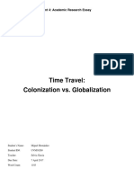 Time Travel: Colonization vs. Globalization: GAC008 Assessment Event 4: Academic Research Essay