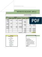 Planilla de Excel para Valuacion de Stock Peps Fifo Ueps Lifo y PP