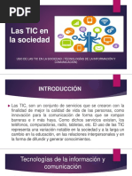 Uso de Las TIC en Sociedad