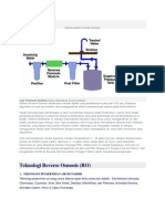 Skema Sistem Reverse Osmosis