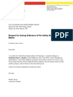 Request For Zoning Ordinance & Fire Safety Standards of Manila