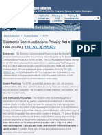 Electronic Communications Privacy Act of 1986