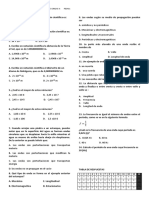 Examen Integral de Física Tercer Periodo Grado 9