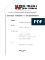 Trabajo Derecho Tributario - Proceso Contencioso Administrativo