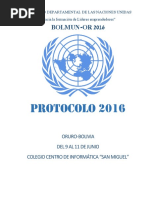 Protocolo Bolmunor 2016