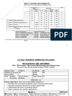 Scheme of Teaching and Examination B.E.: Electronics & Communication Engineering