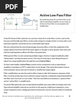 Home / Filters / Active Low Pass Filter