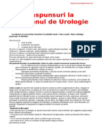 Raspunsuri La Examenul de Urologie