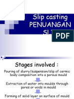 Slip Casting Penuangan Slip