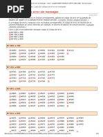 Lista de Códigos de Error Sin Mensajes - Canon - ImageRUNNER ADVANCE C351iF C350i C250i - Guía de Usuario