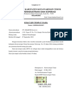 Lampiran 1.3 Surat Izin Tempat Usaha