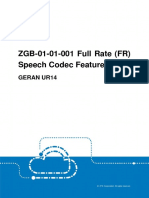 GERAN UR14 ZGB-01!01!001 Full Rate (FR) Speech Codec Feature Guide (V3) - V1.0