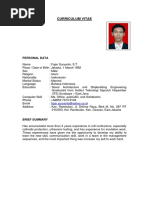 Curriculum Vitae: Personal Data