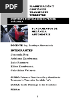 Planificación y Gestión de Transporte Terrestre