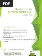 Entrepreneurship Introduction