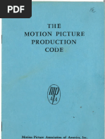 The Motion Picture Production Code (1956)