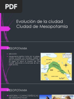 Evolución de La Ciudad MESOPOTAMIA