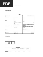 Frequencies: FREQUENCIES VARIABLES Kejadiandiare /order Analysis