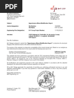 Subject: Appurtenance Mount Modification Report Site Number: Site Name: B+T Group Project Number