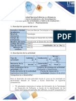 Guia de Actividades y Rubrica de Evaluacion - Tarea 1 - Planteamiento PDF