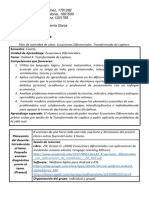 Plan de Clase - Tranformada de Laplace