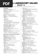 Normal Laboratory Values