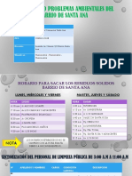 Identificando Problemas Ambientales Del Barrio de Santa Ana