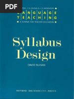 (David Nunan) Syllabus Design