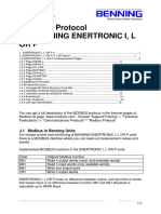 Notice MODBUS Enetronic