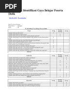 Contoh Tes Identifikasi Gaya Belajar Peserta Didik