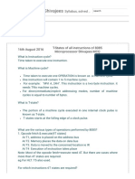 GATE For CSE by Shivajees - T-States of All Instructions of 8085 Microprocessor Shivajees MCQ