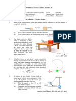 FHSC1014 Mechanics Tutorial 6 S