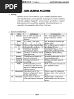 Joint Venture Accounts