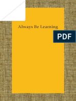 Always Be Learning BLog