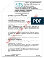 Metrology & Measurement (R-2013)