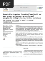 Impact of Hand Sanitizer Format Gel Foam Liquid and Dose 2018 Journal of