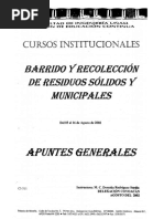 Barrido y Recolección de Residuos Municipales