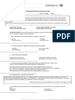 Prueba 5º Básico Organización Colonial