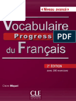 Extrait Vocabulaire Progressif Du Français 2e Édition - Niveau Avancé