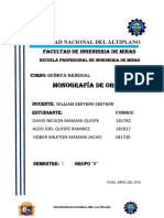 Monografia de Oro (Quimica General)