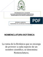 Nomenclatura Botanica