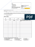 Routing Slip