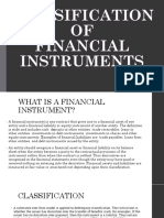 Classification of Financial Instruments