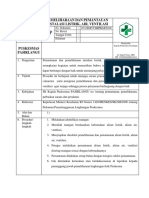 Sop Pemeliharaan Dan Pemantauan Instalasi Listrik, Air, Ventilasi Dan Gas