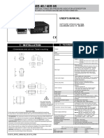 1 - Installation: User'S Manual