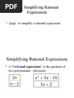 10 - 1 Simplifying Rational Expressions Trout 09