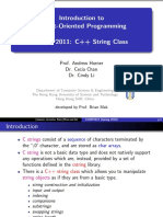 Introduction To Object-Oriented Programming COMP2011: C++ String Class